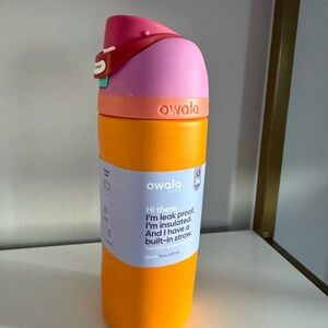 Kids sip free 24 oz Owala water bottle